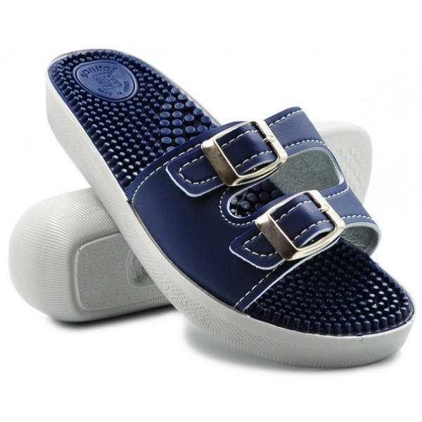 Klapki Fakirki Z Kolcami Masujące Fin-Flex FF 20/s fl blu/blu/silver