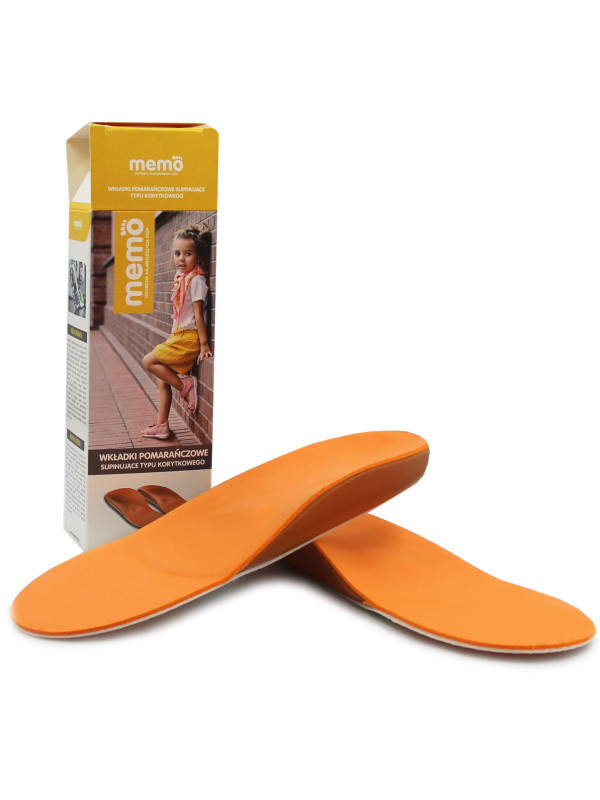 Wkładki Pomarańczowe Supinujące Typu Korytkowego Pełne Memo