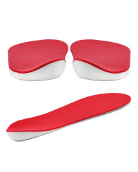 Wkładki CORRECT S Supinujące na Koślawość Pięty i Kolan Czerwone
