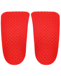 Korekcyjne wkładki do butów na płaskostopie podłużne Correct LS 3/4 kolor czerwony