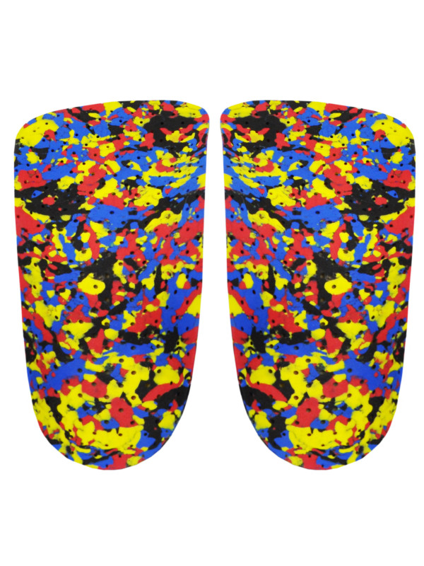 Ortopedyczne wkładki korytkowe na płaskostopie podłużne Correct LS 3/4 kolor kropki ciemny