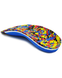 Ortopedyczne wkładki korytkowe na płaskostopie podłużne Correct LS 3/4 kolor kropki ciemny