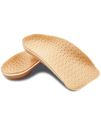 Wkładki do butów ortopedyczne płaskostopie podłużne Correct LS 3/4 kolor beżowy