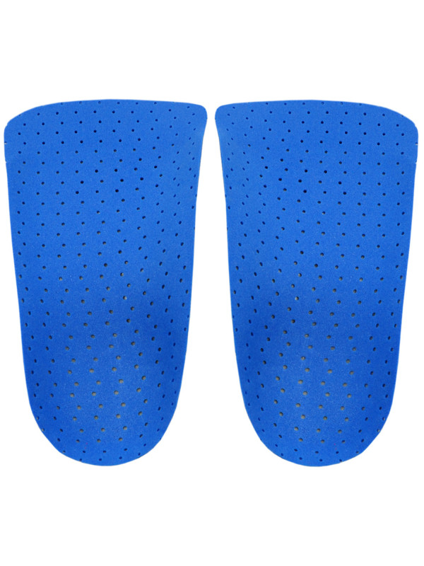 Wkładki ortopedyczne na płaskostopie podłużne Correct LS 3/4 niebieskie