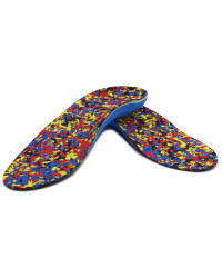 Wkładki Ortopedyczne CORRECT LS Korytkowe Supinujące Stopy Płasko Koślawe Kropki Ciemny