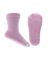 Skarpetki Niemowlęce Dla Dziewczynek Z Bawełny Emel sbo 100-33 Fioletowo Różowe