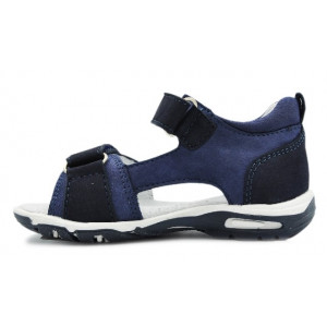 Sandały Buty Mido 21-05 granat-niebieski Chłopięce Sandały na Rzep
