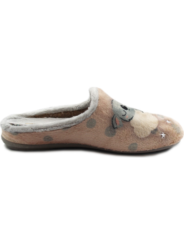 Ciepłe Kapcie Po Domu Damskie Manitu 320093-42 Jesień-Zima