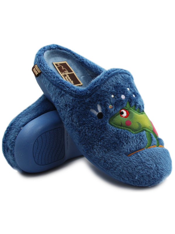 Kapcie na jesień zimę futerko kameleon Manitu-Home 320105-51