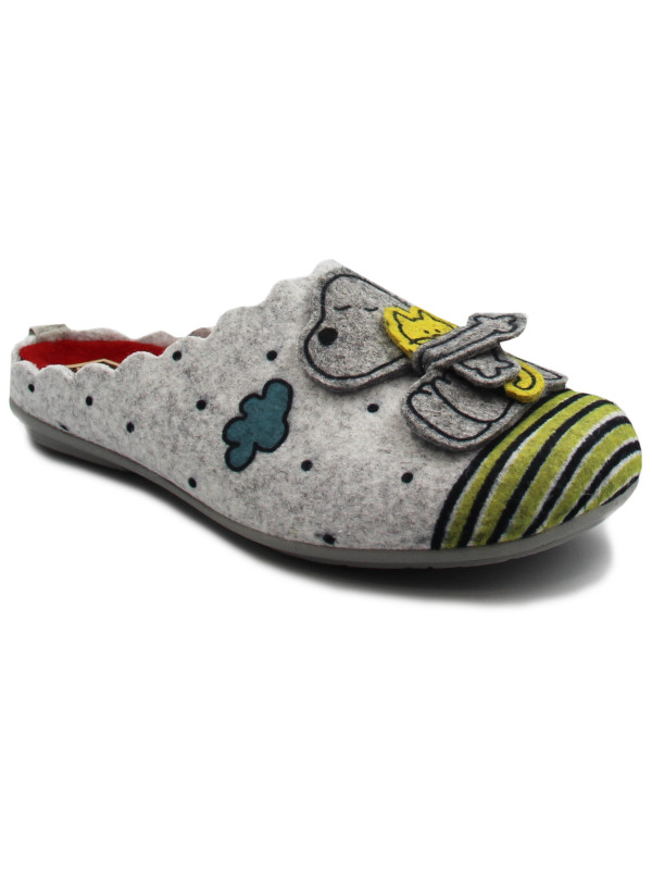 Kapcie Damskie Na Prezent Manitu 320102-91 Jesień-Zima