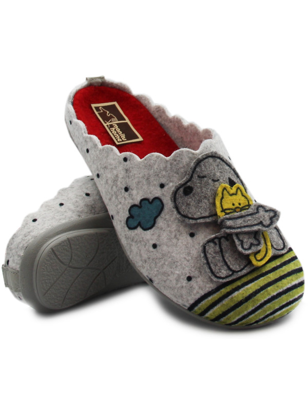 Kapcie Damskie Na Prezent Manitu 320102-91 Jesień-Zima