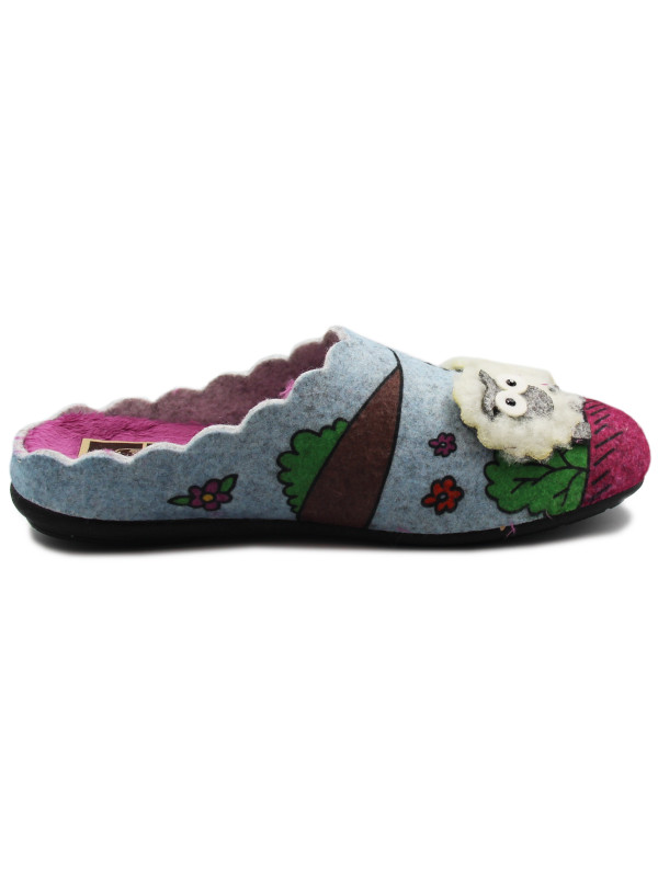 Kapcie Damskie Na Zimę Manitu 320092-00 Jesień-Zima