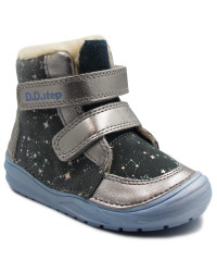 Kozaki Ocieplane Dla Dziewczynek Ocieplane D.D.STEP W071-887A Grey