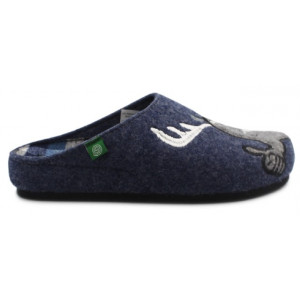 Wygodne Kapcie Męskie Zimowe z Aplikacją Łoś DR BRINKMANN 220004-05