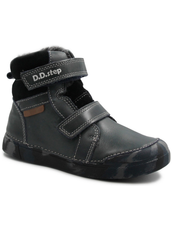 Kozaki Ocieplane Dla Chłopca Na Zimę D.D.Step W068-363M Royal Blue