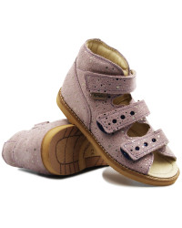 Sandały korekcyjne do przedszkola dla dziewczynki z obcasem thomasa Ameko 2020 Róż Fleck