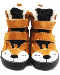 Zimowe Kozaki Z Liskiem Dla Chłopca Mido 22-28 32-28 Rudy