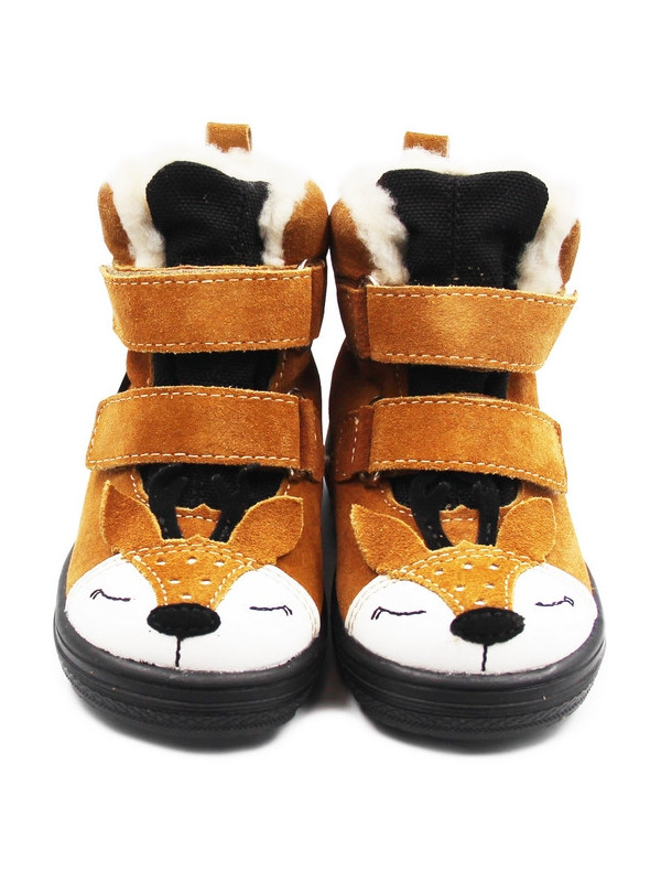 Zimowe Kozaki Z Liskiem Dla Chłopca Mido 22-28 32-28 Rudy