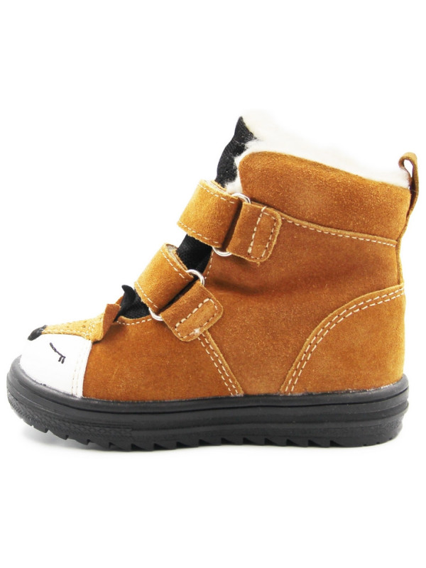 Zimowe Kozaki Z Liskiem Dla Chłopca Mido 22-28 32-28 Rudy