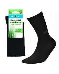 Czarne Skarpety Bezuciskowe Bambusowe DeoMed Bamboo