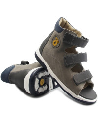 Sandały korekcyjne dla chłopca na szerokie stopy na lato MEMO PEDRO