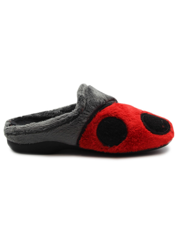 Kapcie Damskie Na Zimę Pluszowe Biedronka Manitu-Home 320103-04