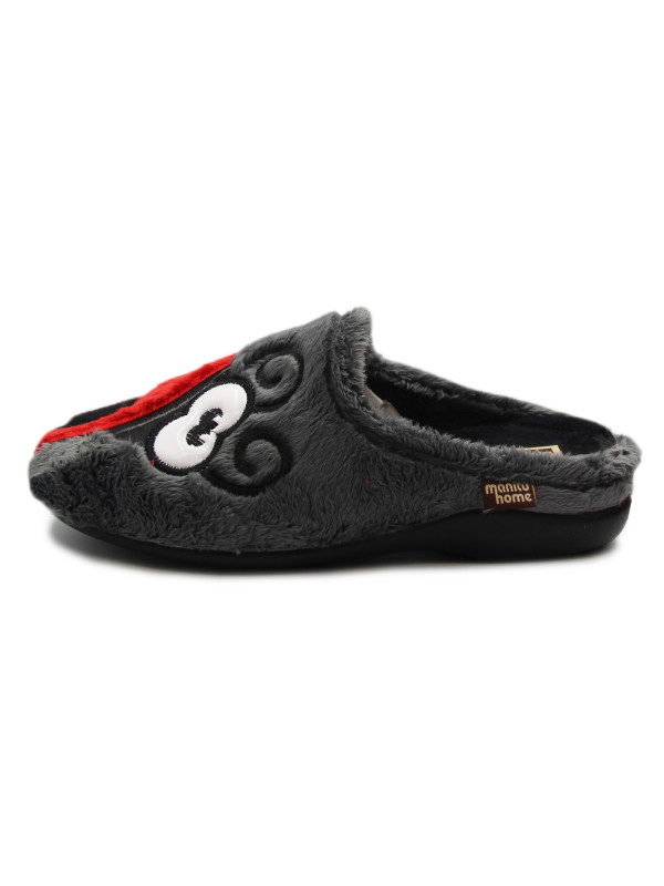 Kapcie Damskie Na Zimę Pluszowe Biedronka Manitu-Home 320103-04