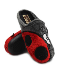 Kapcie Damskie Na Zimę Pluszowe Biedronka Manitu-Home 320103-04