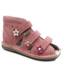 Profilaktycze kapcie na lato do przedszkola dla dziewczynek z usztywnionym zapiętkiem Danielki