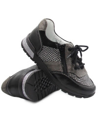 Sportowe półbuty na jesień dla dziewczynki do szkoły BARTEK t-25695/sz/1r7 II Gatunek