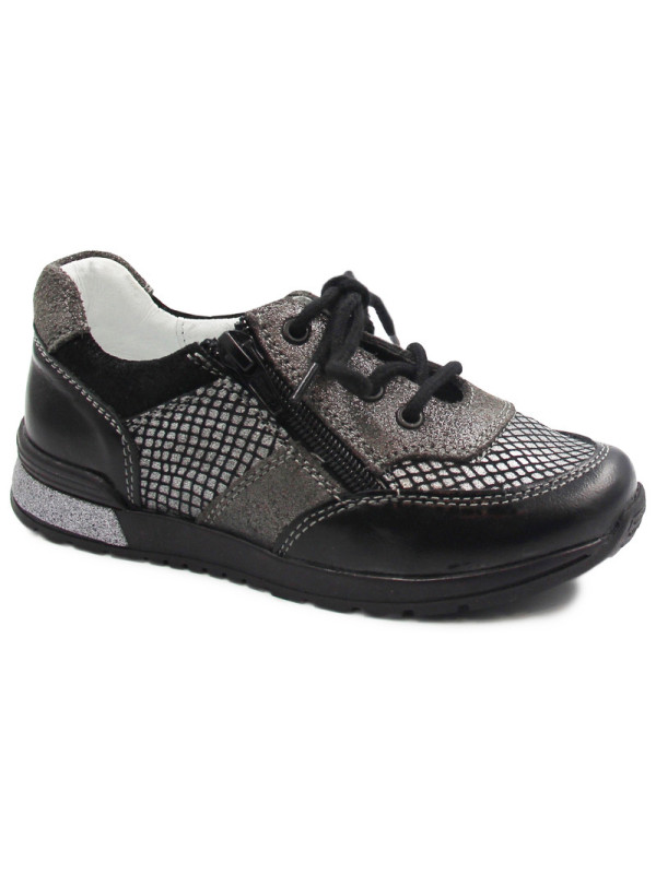 Sportowe półbuty na jesień dla dziewczynki do szkoły BARTEK t-25695/sz/1r7 II Gatunek