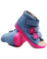 Kapcie zmienne do przedszkola dla dziewczynki z wysokim zapiętkiem Dawid