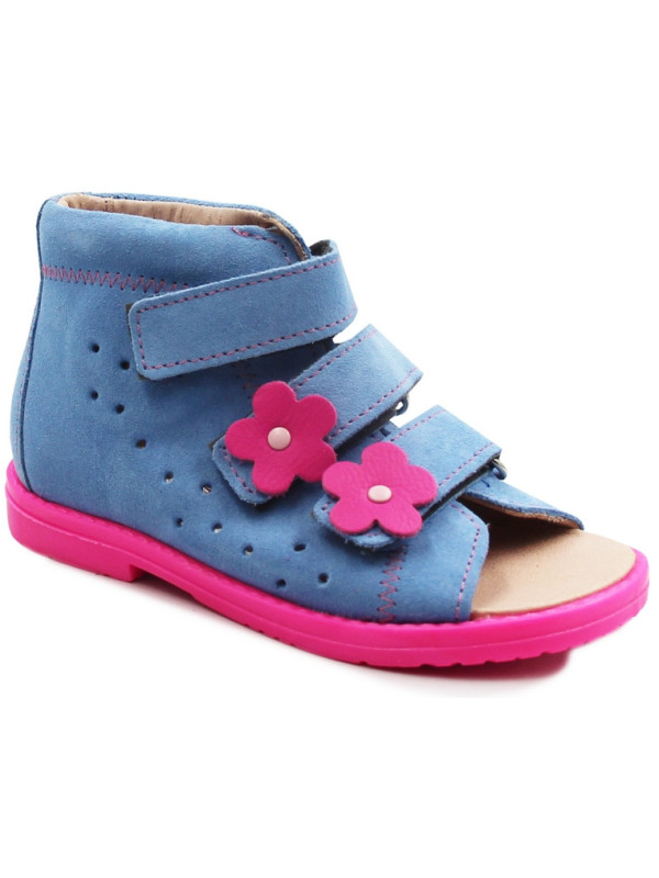 Kapcie zmienne do przedszkola dla dziewczynki z wysokim zapiętkiem Dawid