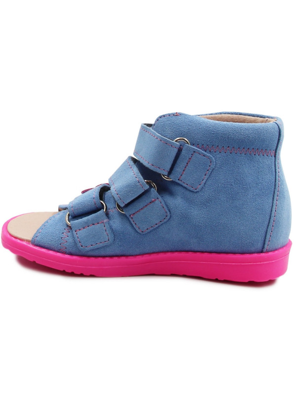 Kapcie zmienne do przedszkola dla dziewczynki z wysokim zapiętkiem Dawid