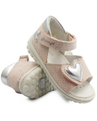 Sandały Dla Dziewczynek Różowe Z Serduszkiem Primigi 3860811