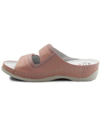 Różowe klapki Batz Rea z żelową wkładką i Memory Foam