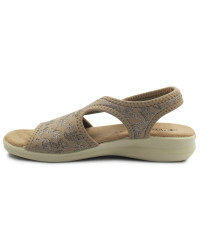 Damskie sandały z elastycznej i miękkiej tkaniny SANITAL-FLEX 8056.17