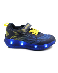 Buty na Wiosnę Dla Chłopca Sportowe Adidasy LED DD Step f061-391m Bermuda Blue