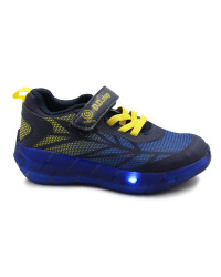 Buty na Wiosnę Dla Chłopca Sportowe Adidasy LED DD Step f061-391m Bermuda Blue