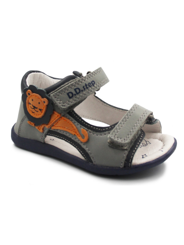 Chłopięce Sandały Do Nauki Chodzenia D.D.Step g075-357a grey