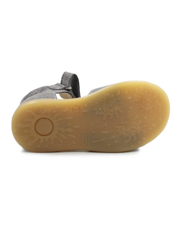 Sandały Dla Dziewczynki Z Jednorożcem Mido 21-27 Szary-Satyna