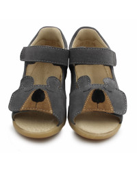 Szare Sandały Chłopięce Z Misiem Mido 21-23