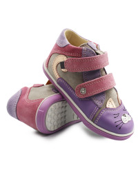 Buty Dla Dziewczynki Na Jesień z Kotkiem Bartek 11702-029
