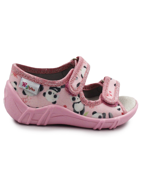 Kapcie dziewczęce Wojtyłko Klaudia Róż Do Przedszkola