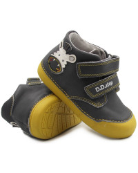 Buty Na Wiosnę Dla Chłopca Na Rzep Zebra DD Step s066-375B Dark Grey