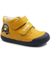 Chłopięce Buty Na Wiosnę z Autkiem DD STEP s066-396B Yellow