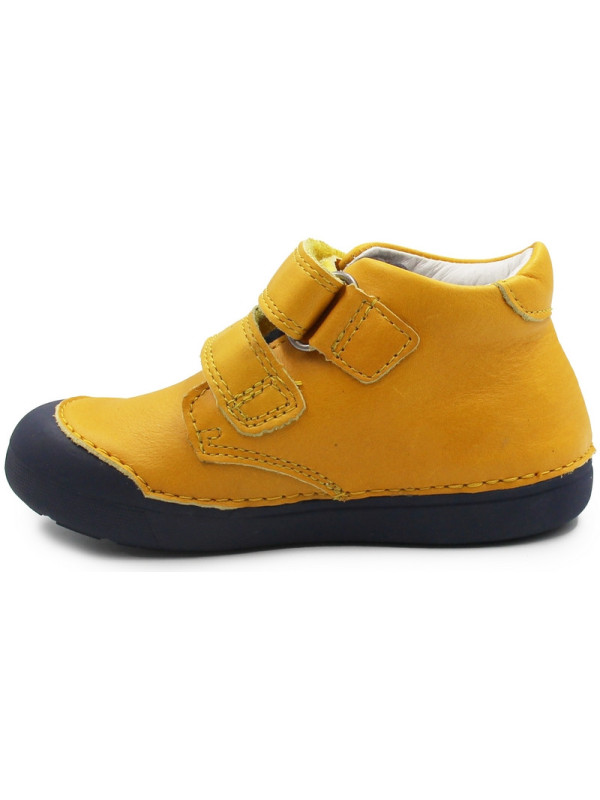 Chłopięce Buty Na Wiosnę z Autkiem DD STEP s066-396B Yellow