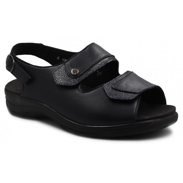 Sandały Szerokie Damskie Solidus Moni Nappa Stretch/Ser Blue/Ocean m