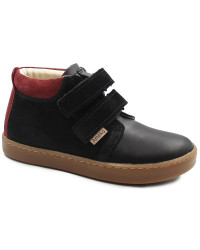 Półbuty Dla Chłopców na Wiosnę Skórzane Ameko Teo-czarny