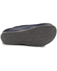 Klapki damskie na koturnie Scholl Gemini Strap mf308871040 Navy Blue